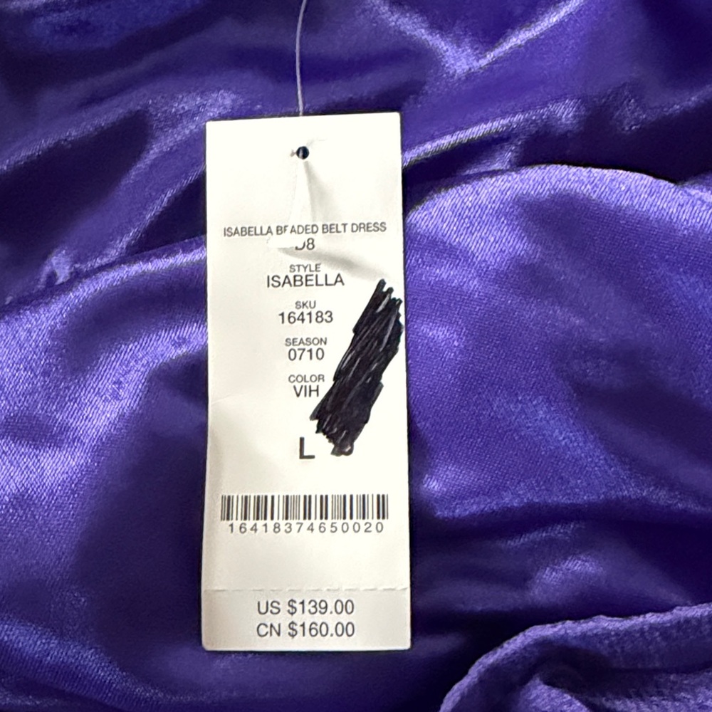 NWT One Shoulder Bebe Dress Size Large - Picture 4 of 4